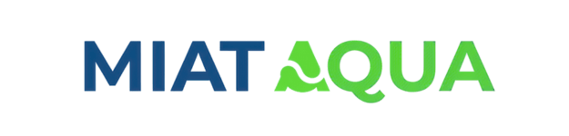 Logo von MIAT AQUA, einem Unternehmen, das sich auf Wasserlösungen und nachhaltige Technologien spezialisiert hat.