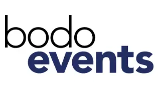 Logo von Bodo Events, einer Eventmanagement-Agentur, spezialisiert auf die Planung und Durchführung von Veranstaltungen.